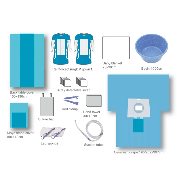 
hospital disposable delivery surgical pack obstetrics pack 