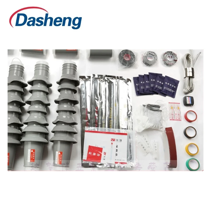10KV Silicone Rubber Material Cold Shrinkable Terminal Kits and Splices