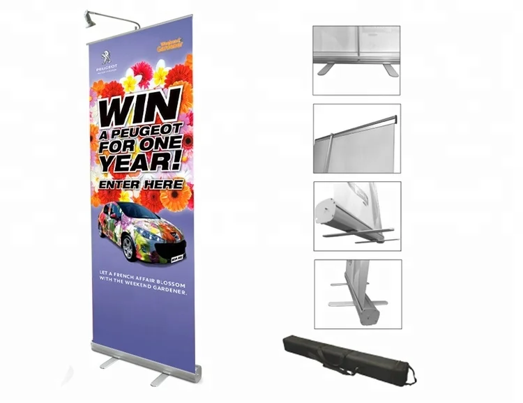 Custom Printing Economical retractable mini roll up banner
