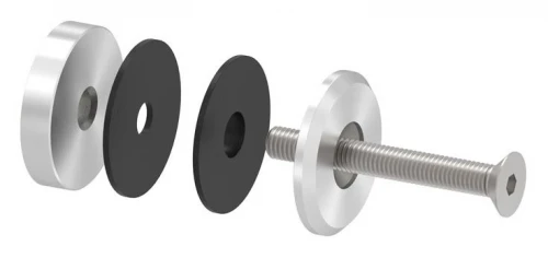 stainless steel stain standoff finish long screw glass handrail holder clamp stainless Steel Glass Handrail standoff