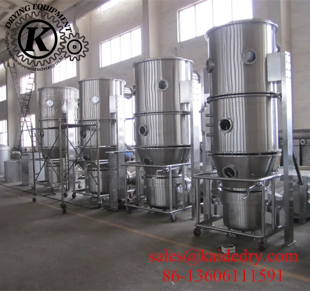 5-500kg Granulator For Making Coffee Granule Fluidized Bed Spray Granulation 74% Calcium Chloride