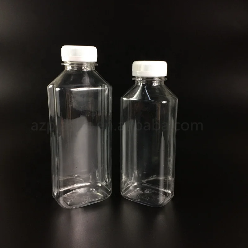 Disposable 350ml PET Plastic Juice Wine Water Bottle Beverage Bottle