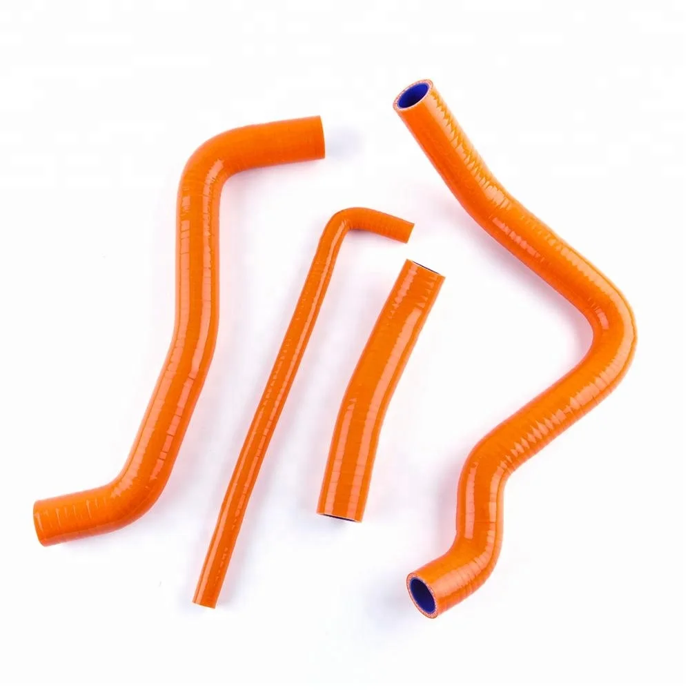 Оранжевый для GSXR 1000 K7 K8 2007-2008, охлаждающий силиконовый шланг радиатора, Комплект труб