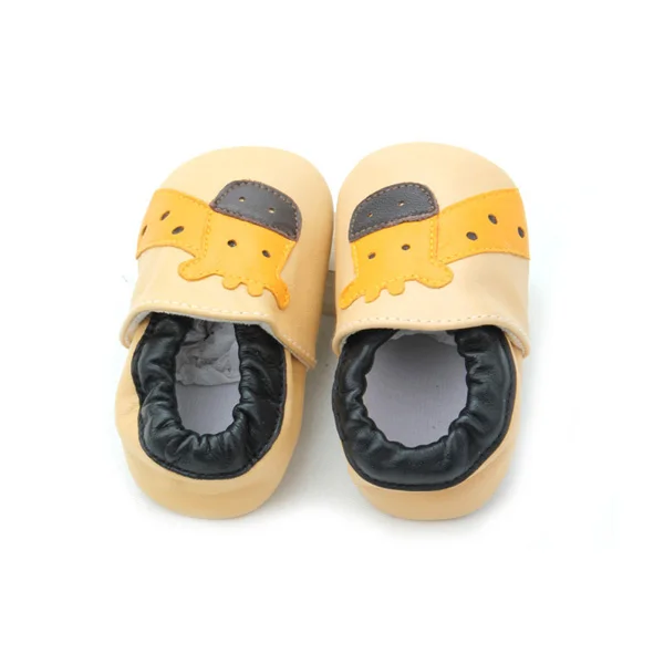 Baby Slippers Multicolor Customized Patterns Soft Leather Children Shoes