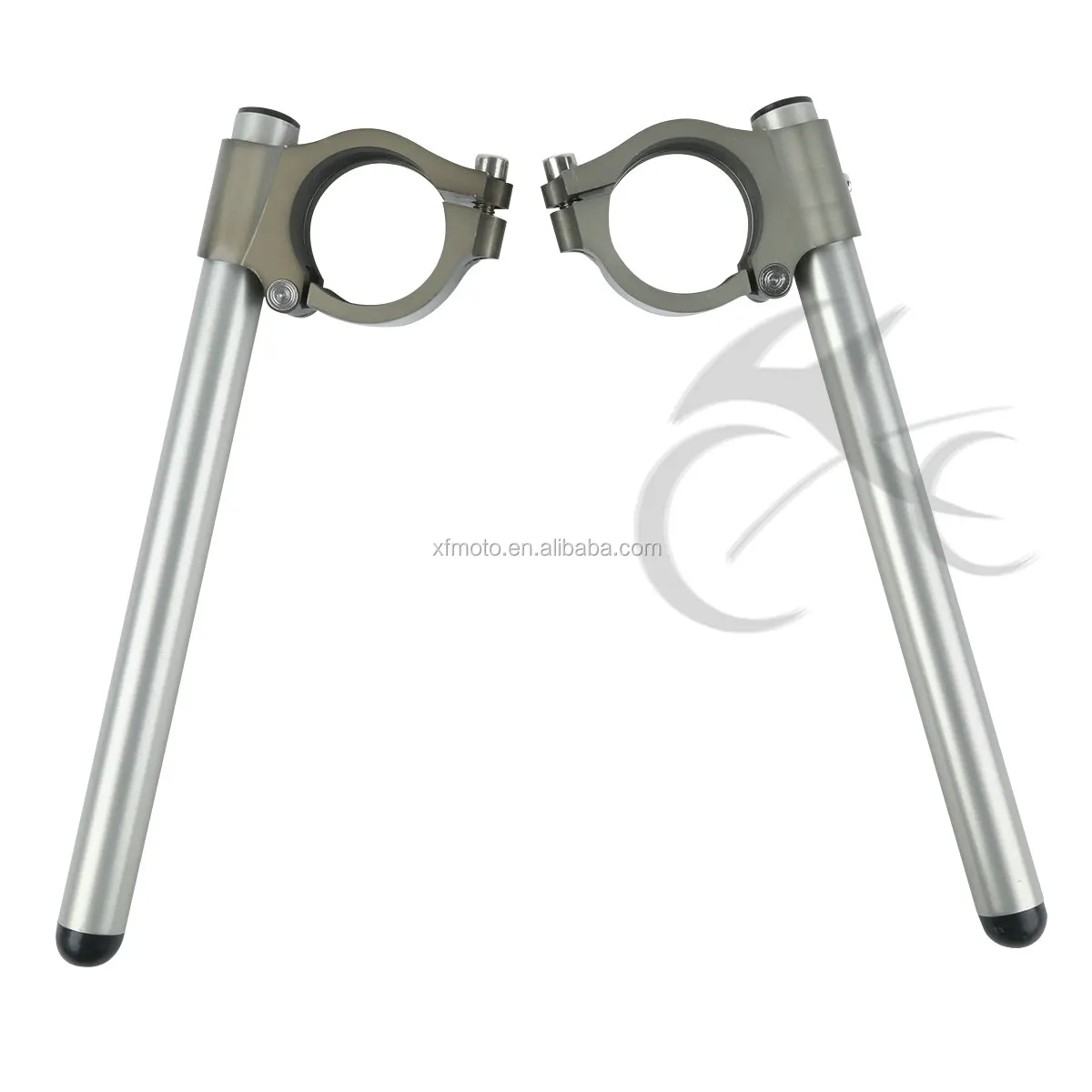 Handle Bar Clip On Black For Kawasaki Ninja ZX-6R ZX636 ZX-14 ZX14 ZX-10R ZX10R