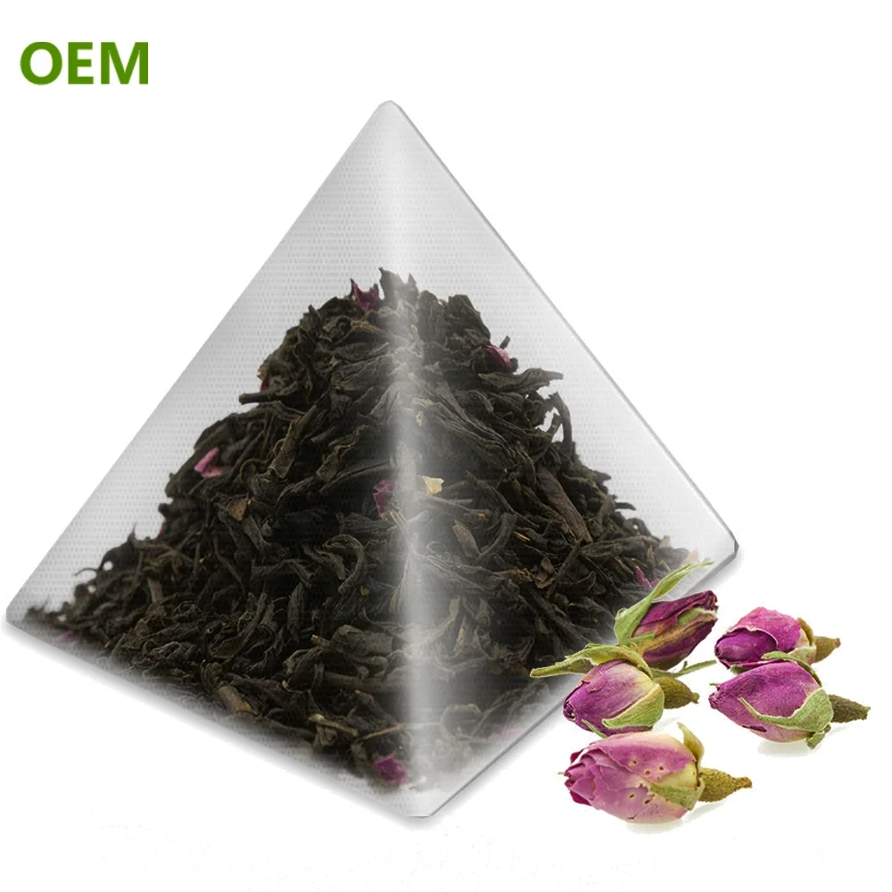 Pyramid Infuser Individual Herbal Disposable Custom Printed Aluminum Foil Nylon Tea Packaging Bag Bags Filter Envelope Seal