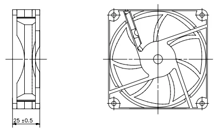 92x92x25mm 9225 dc 12v 24v Brushless axial cooling fan