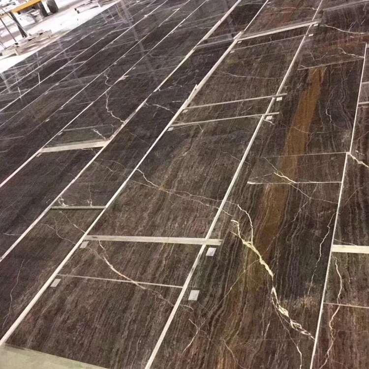 Best quality Chinese brown wooden marble tiles 30x30 for flooring