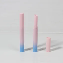 Wholesale long and thin empty black slim round lipstick tube