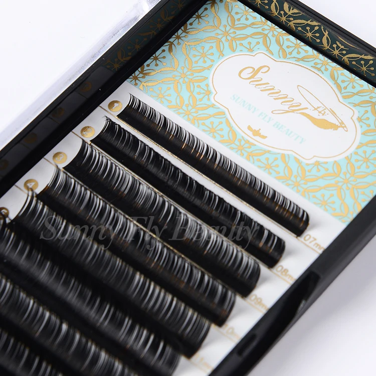 
Private label your own brand 3d human hair eyelashes extension professional 20 joyseen rudong 