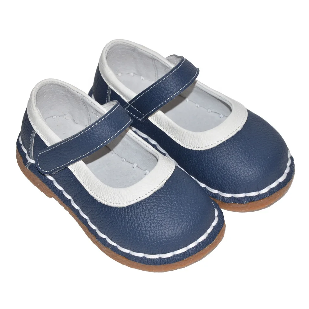 latest Genuine leather  tip blinding toddler girl shoes durable soft girls mary jane party shoes in spring and autumn