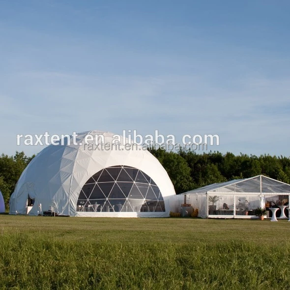 10m greenhouse dome tent igloo dome tent structure with galvanized steel frame