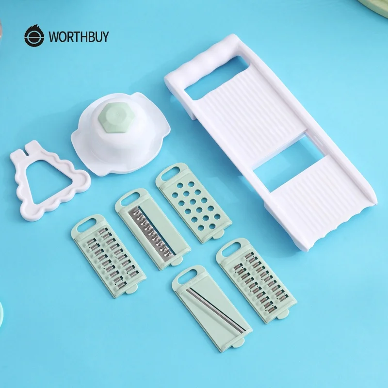 WORTHBUY кухонные аксессуары, картофелечистка, резак, пластиковая овощерезка, терка для овощей с лопастями