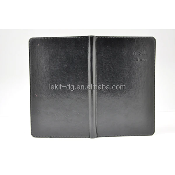 High quality bonded leather personalized address books