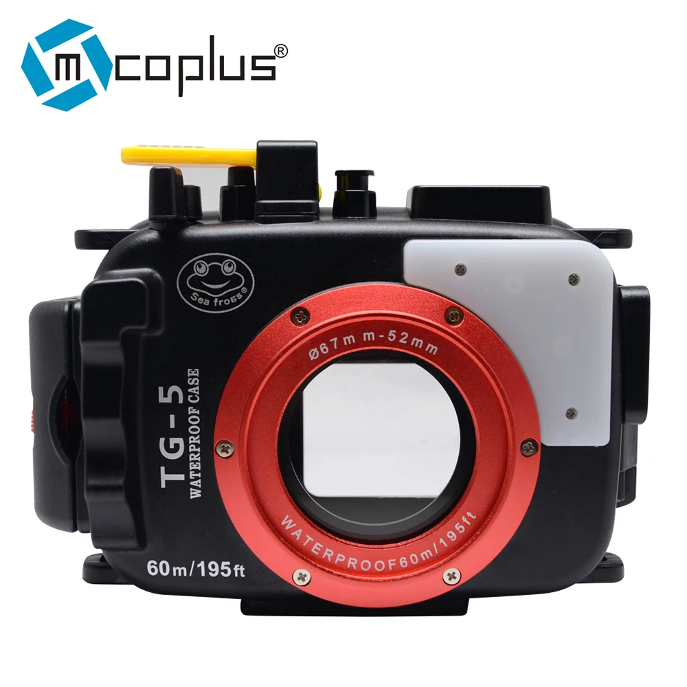SeaFrogs 195FT/60M for Olympus TG-5 Underwater waterproof outdoor camera housing diving waterproof case