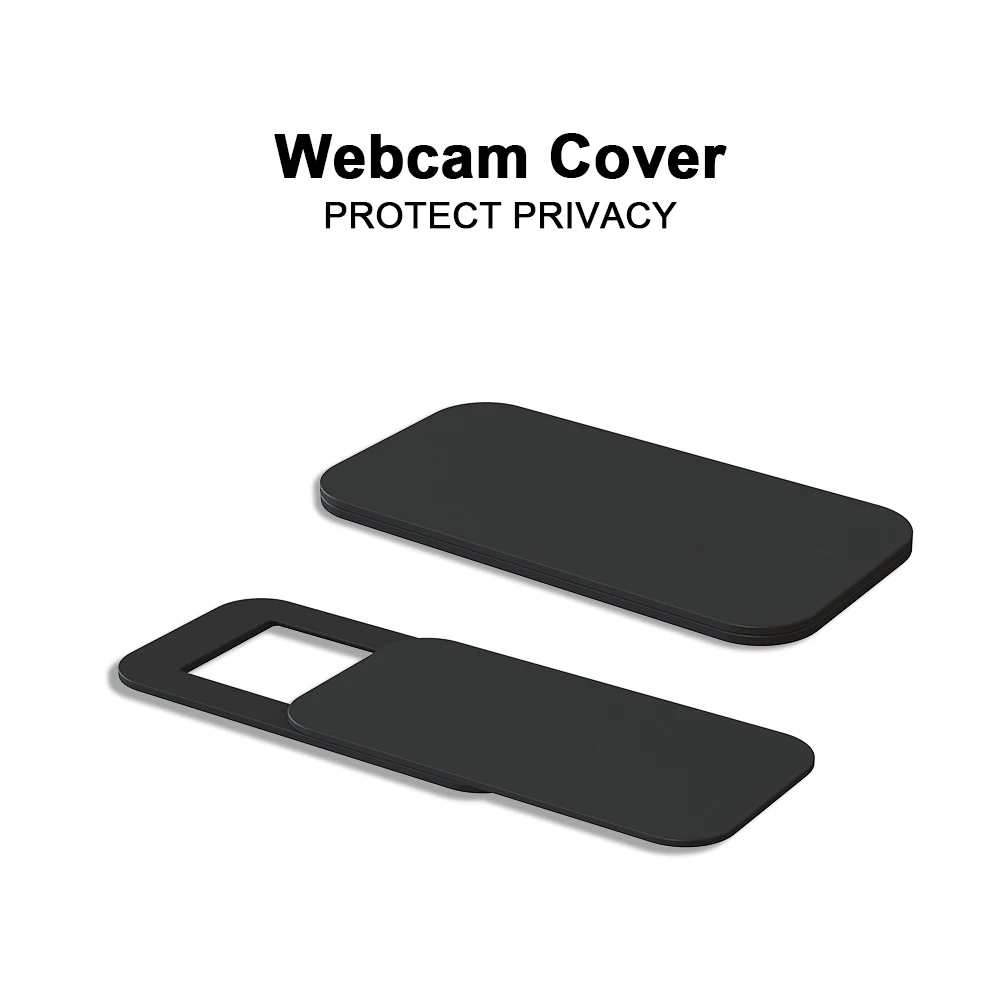 High quality ABS plastic laptop webcam cover black with OEM logo for laptop/computer/mobile phone camera