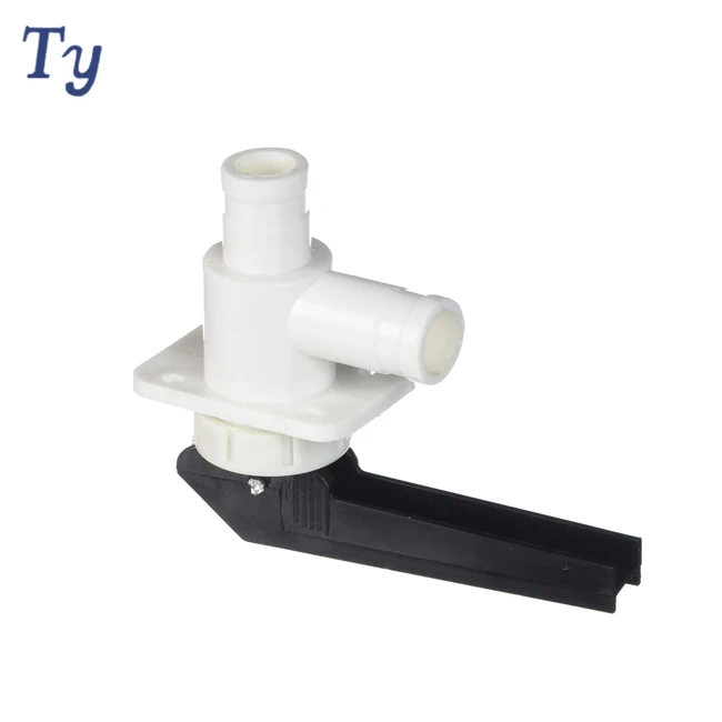 
White Black Plastic Push Type Water Dispenser Tap Faucet 