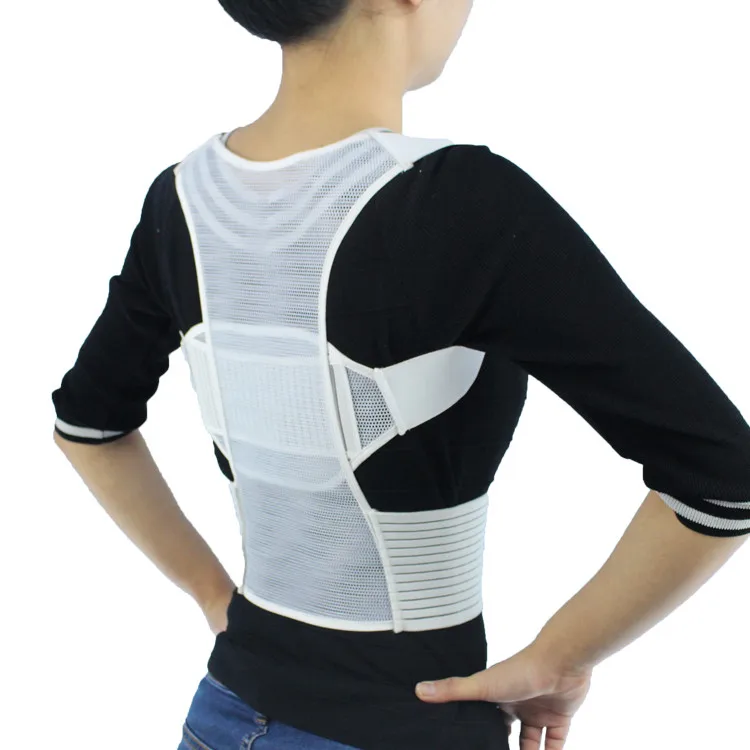 Custom adjustable white  clavicle support brace posture corrector