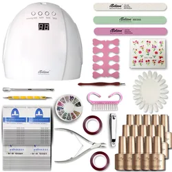 Nail Art Set Tools 54W UV LED Nail Lamp Gel Polish kit set