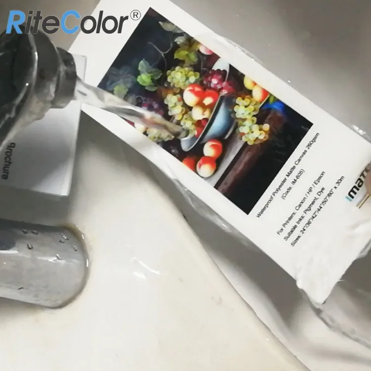 360gsm 44 Inch Matte Photo Printing Aqueous Artist 100% Cotton Inkjet Canvas