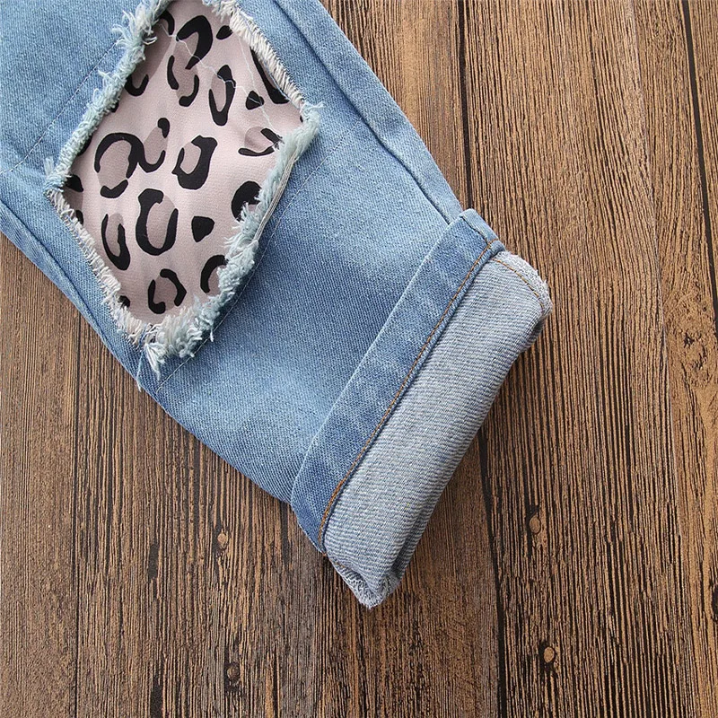 
Wholesale Children Boutique Clothing Set Girl Summer Sleeveless Leopard Sets 