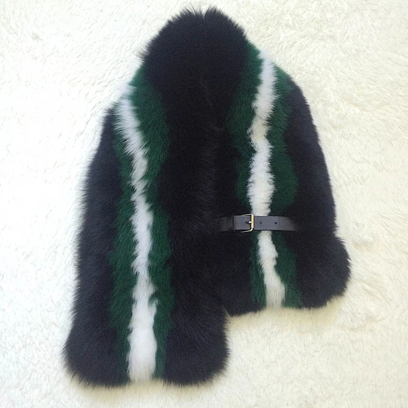 New Customizedable Color Winter 100% Real Fox Fur Scarf And Shawl For Ladies