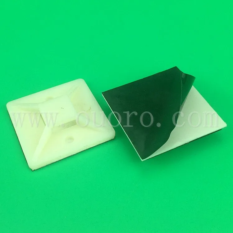 OUORO 25*25 зеленый клей белый сиденье самоклеящееся Кабельное Крепление Держатель