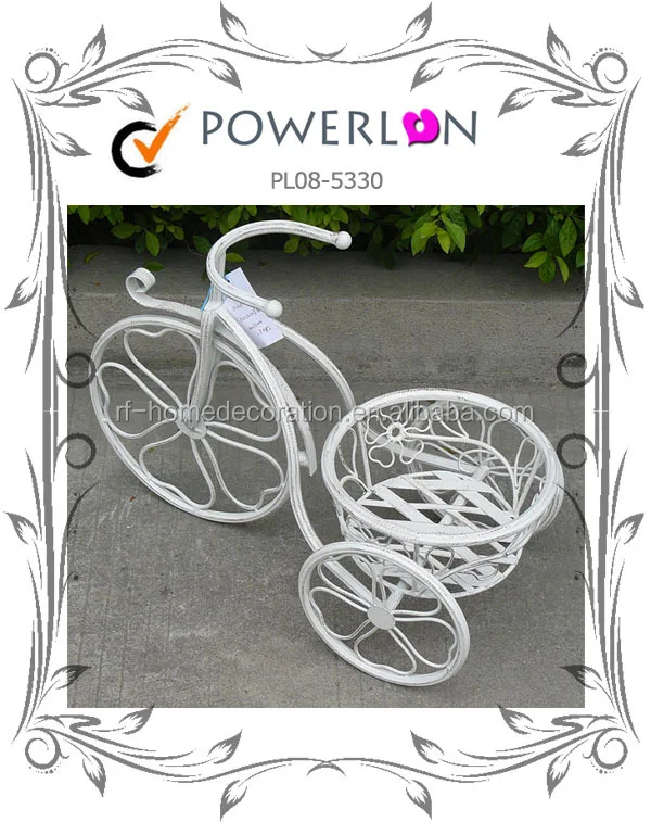 
Popular Unique Design Wrought Iron Bicycle Shape Plant Pot 
