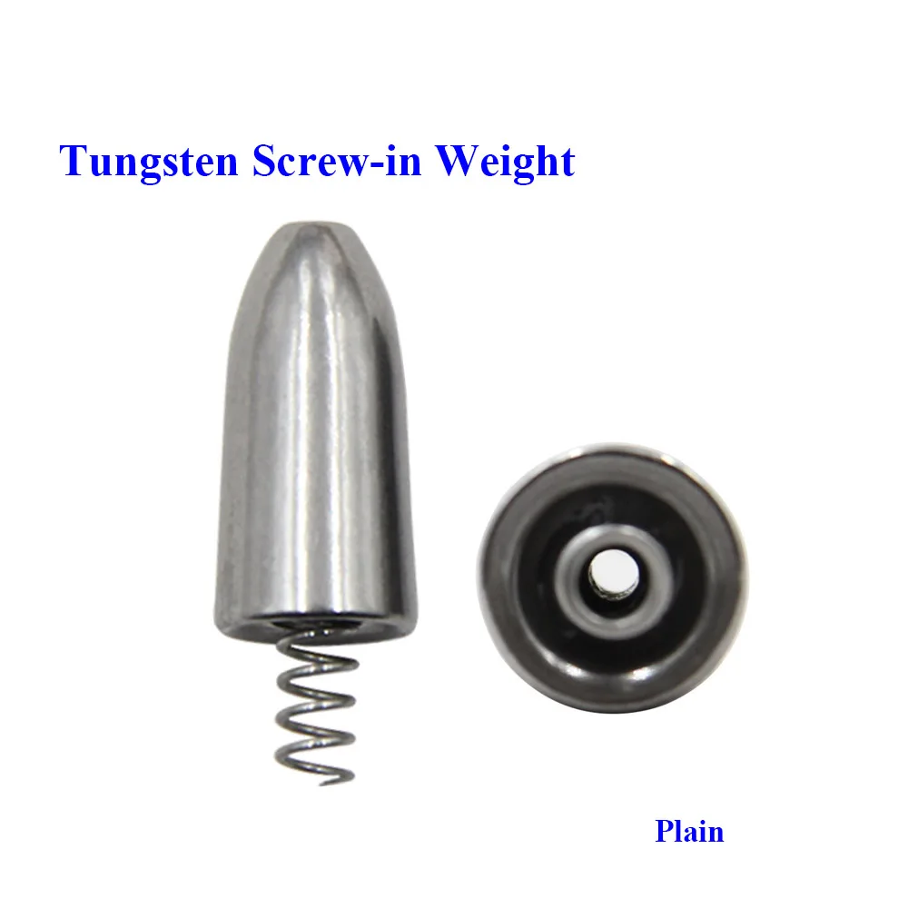 New products Tungsten Fishing Sinkers Tungsten Screw-In Weights