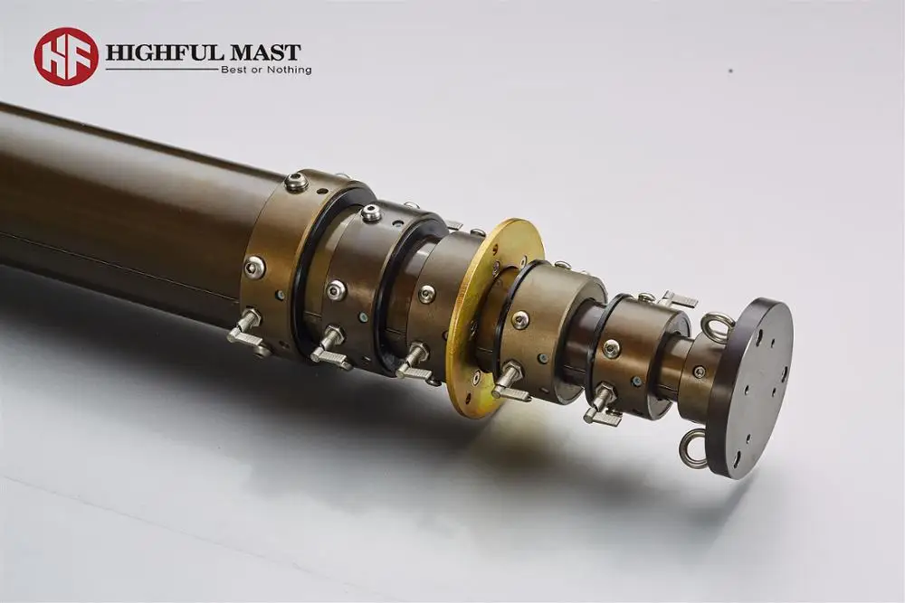 
2-10m portable pneumatic telescopic mast pole with tripod for antenna using 