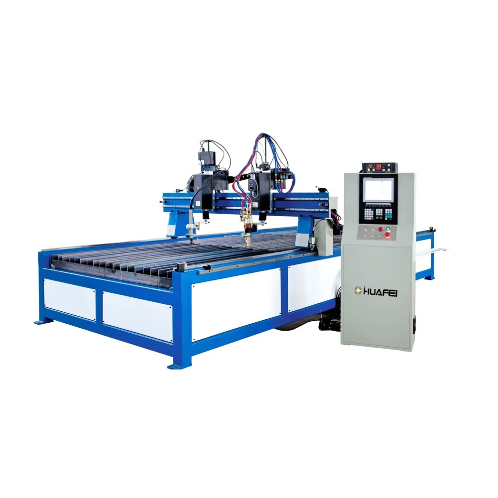 Table Type CNC Plasma and Flame / Gas Cutting Machine for Stainless Steel Sheet/Plate