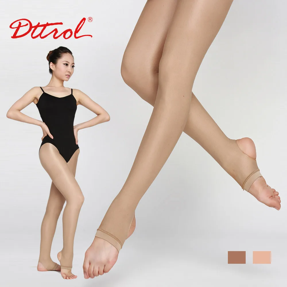 
D006197 Dttrol wholesale ladies stirrup shimmery dance tights 