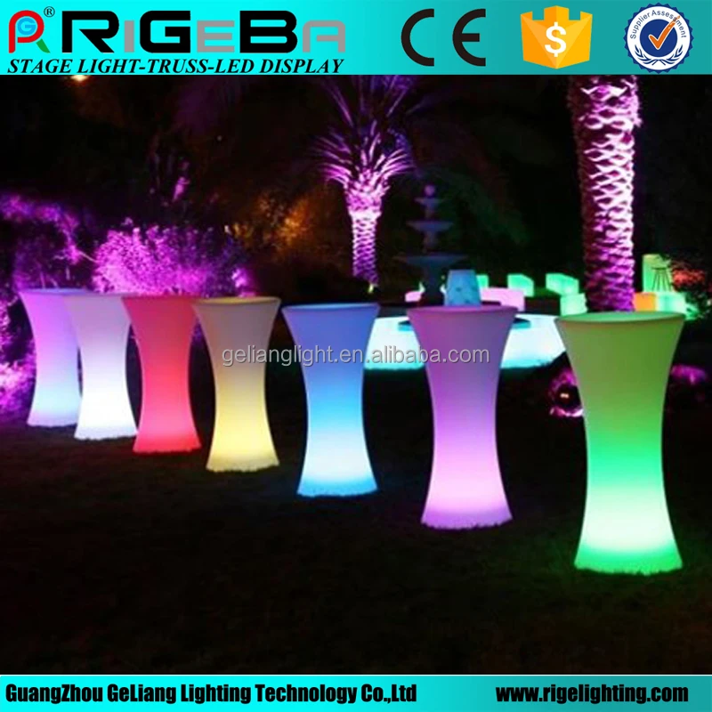 Удаленное украшение для клубов, светодиодный коктейльный стол, сияющая красота для вечеринки, оптовая цена