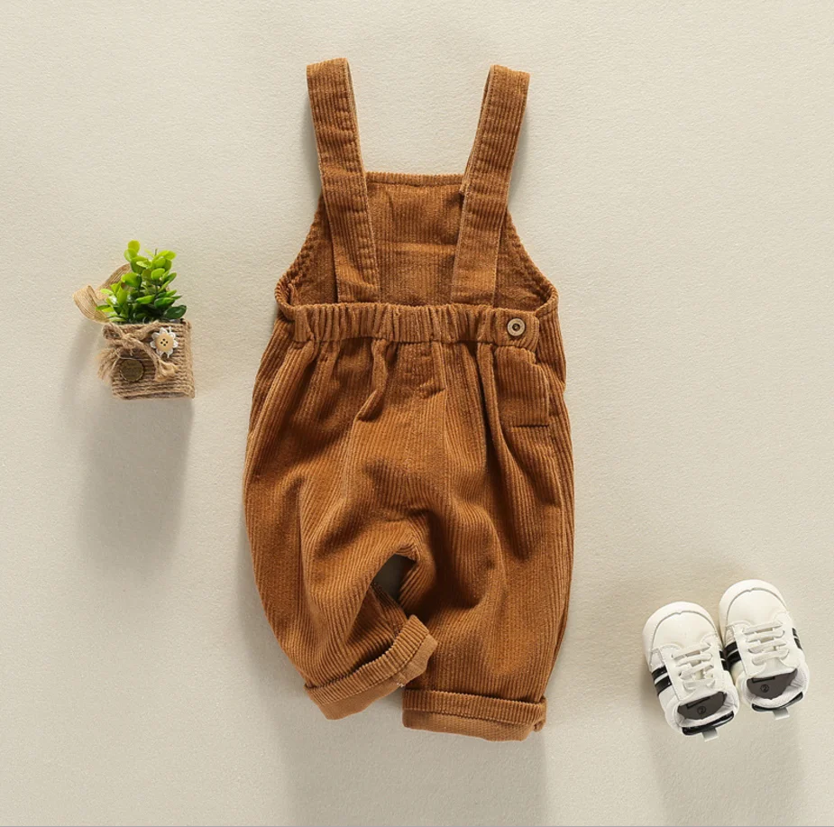 0-5 years High quality 2018 Spring baby kids pants corduroy fashion overalls