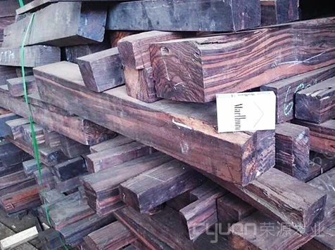 Ebony lumber for wooden decoration