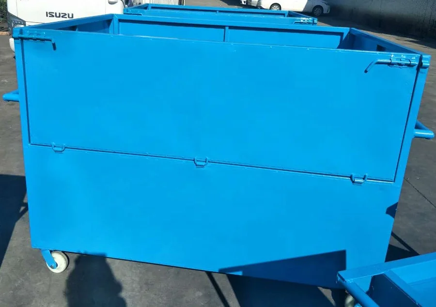 
 Прочный промышленный контейнер для хранения на колесах  