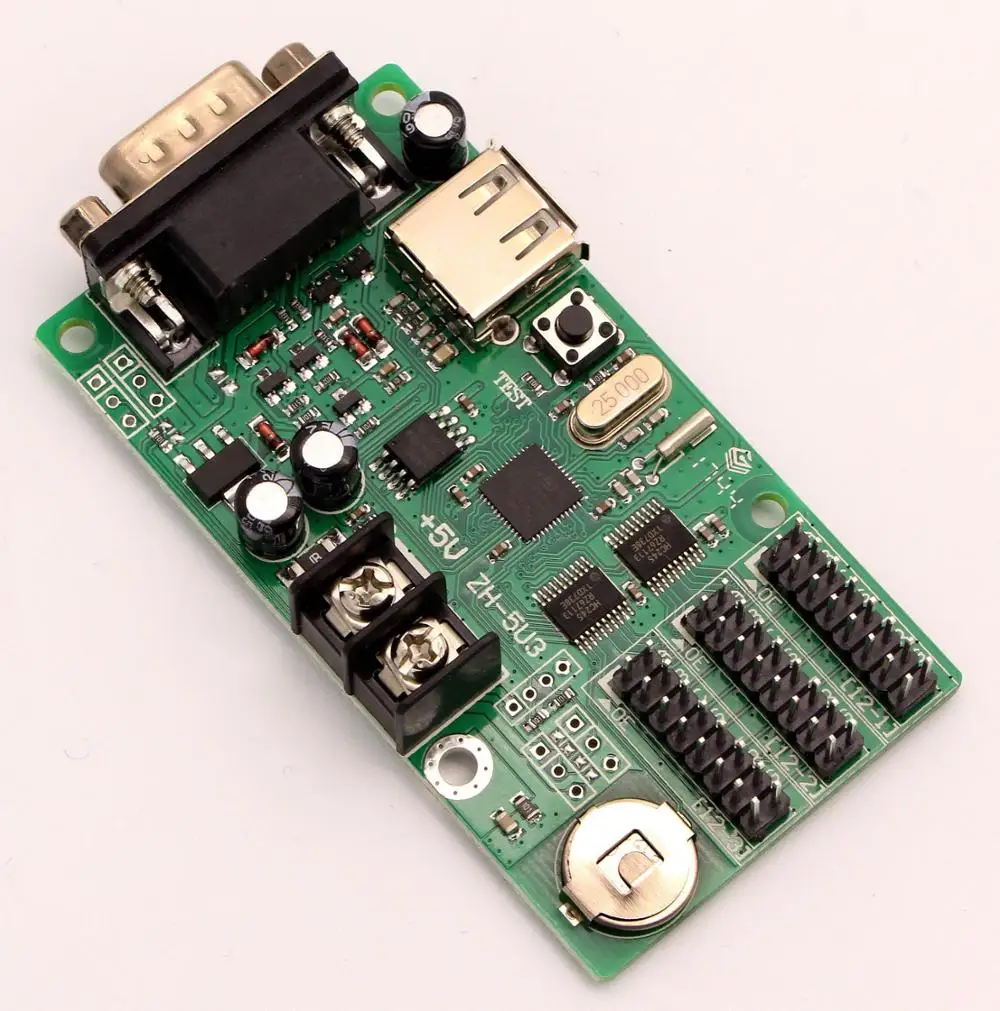 USB And Serial Dual Communication P10 LED Display Panel Board