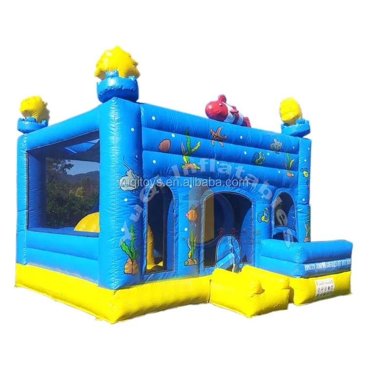 Hot Sale Inflatable Bounce House Under The Sea Jumping Castle Inflatable Combo Slides