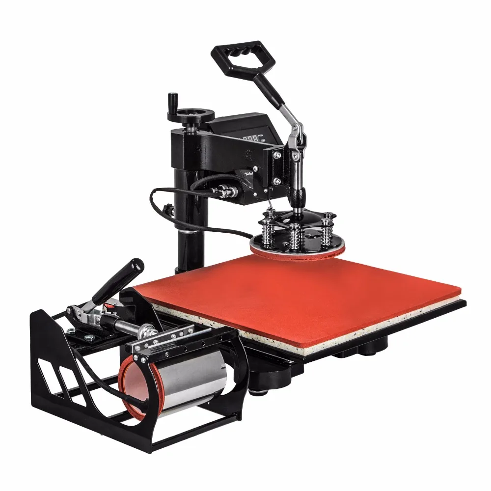
5 in 1 Digital Heat Press Machine Multifunctional Transfer Sublimation for T-Shirt Mug Cup Hat Cap 15