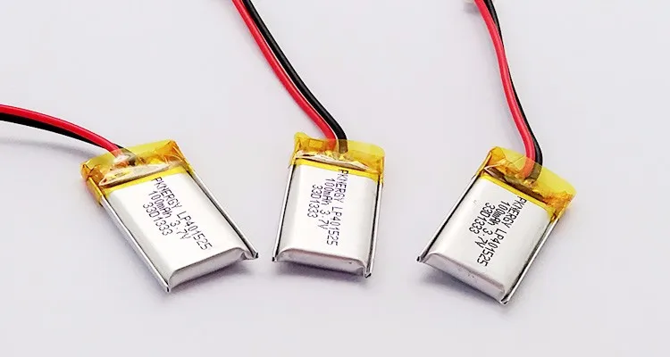 100mAh 3.7v li-polymer battery LP401525 small rechargeable batteries smallest lipo battery