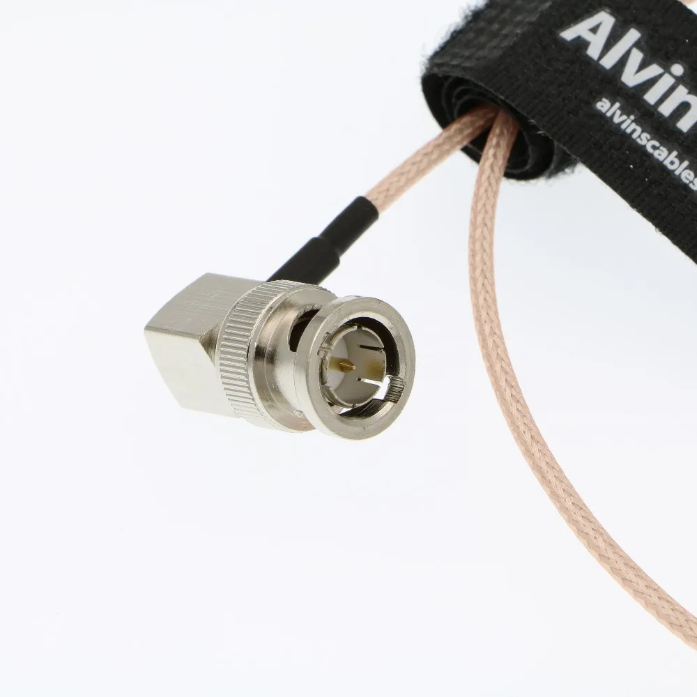 
LanParte HD SDI Video Cable RG179 Coax Right Angle BNC Male to Straight BNC Male for BMCC VIDEO OUT Blackmagic Camera 