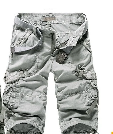 In stock wholesale custom design blank plain mens cargo pants short