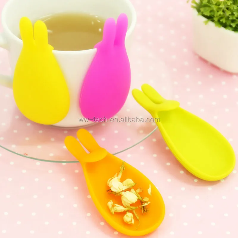 Cute Bunny Rabbit Silicone Tea Bag Holder
