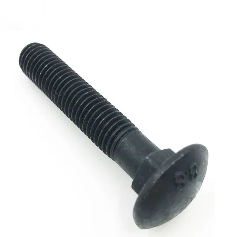 Carriage Bolt 304 stainless steel black  Black zinc half round horse head screw bridge screw M4/M5/M6/M8/M10