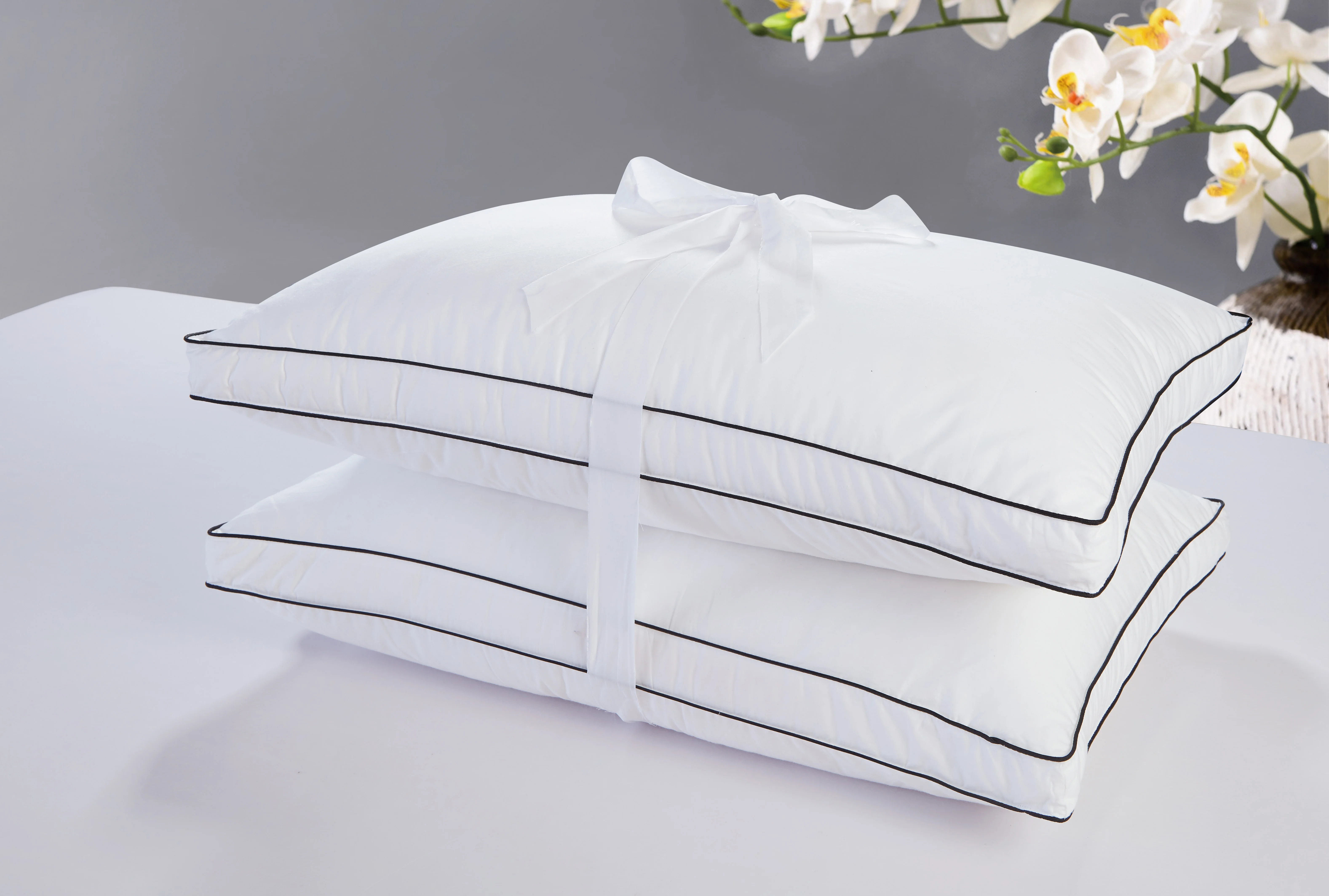 Deeda factory high quality siliconized microfiber hotel pillows