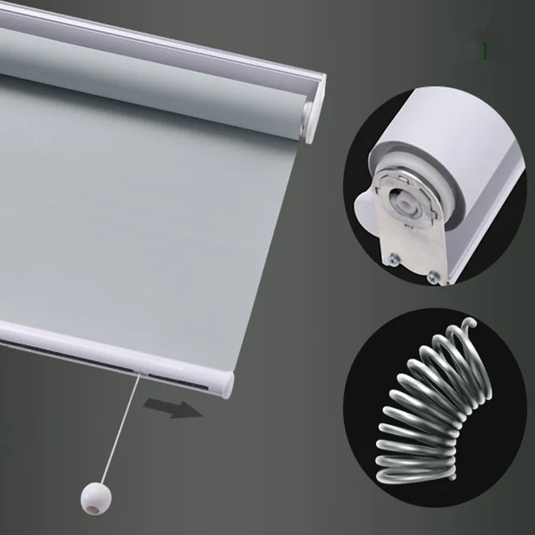 Беспроводная пружинная система, роликовая штора