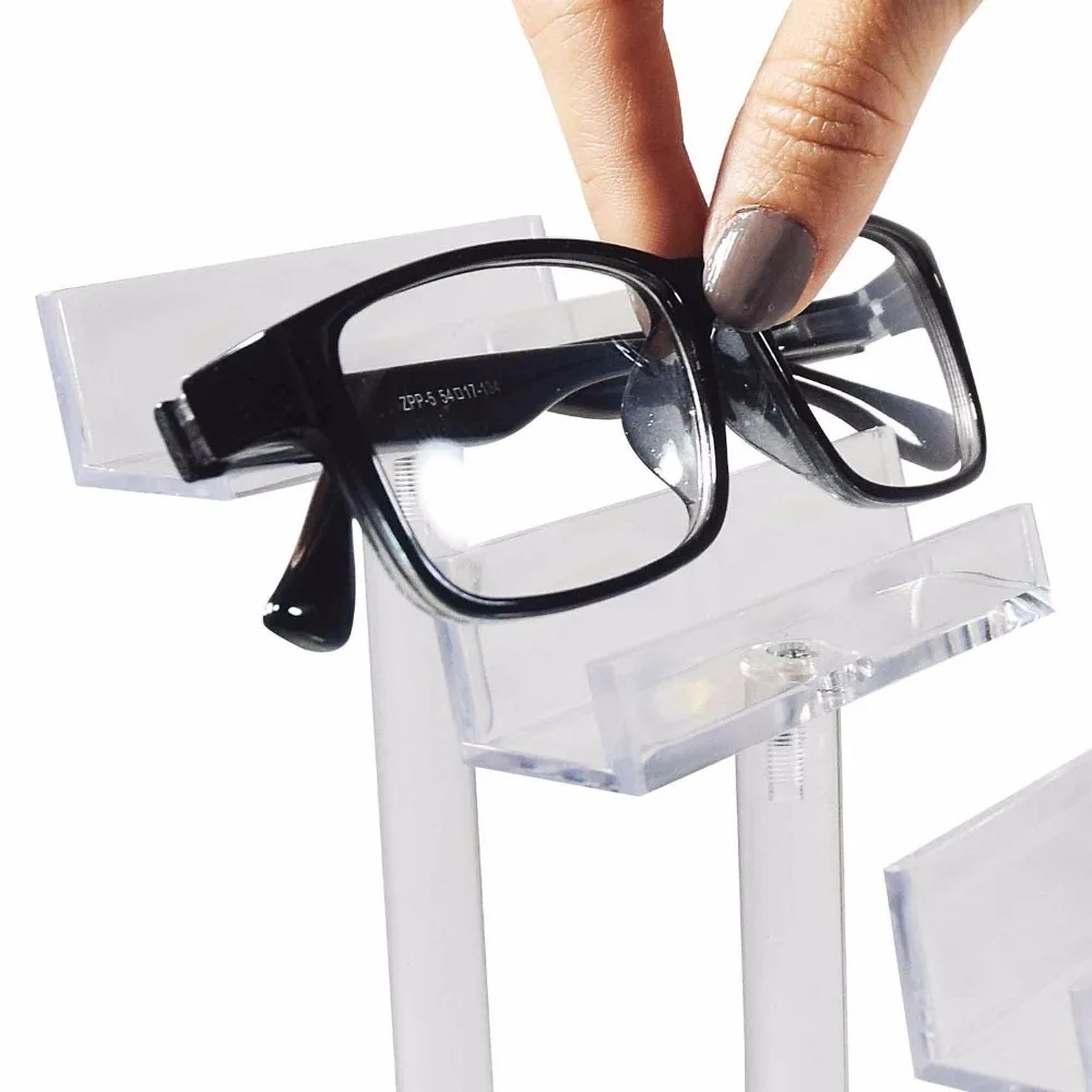 Fancy Acrylic Eyeglasses Display Stand Holder Sunglasses Frame Risers for Eyewear