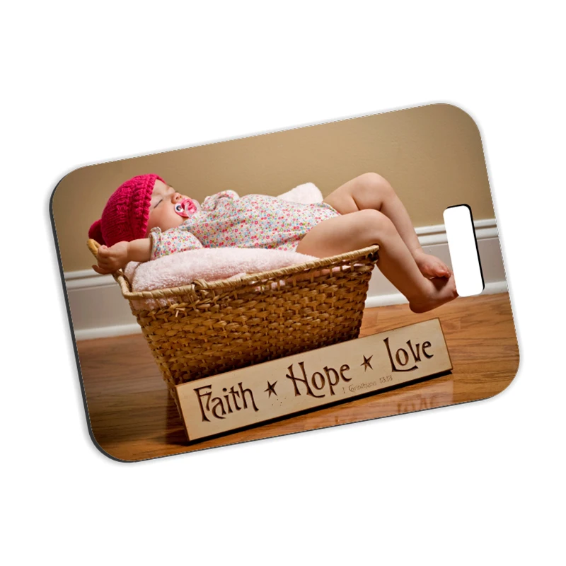 Custom Printable Luggage Tag Sublimation Blank MDF Wooden Luggage Tags