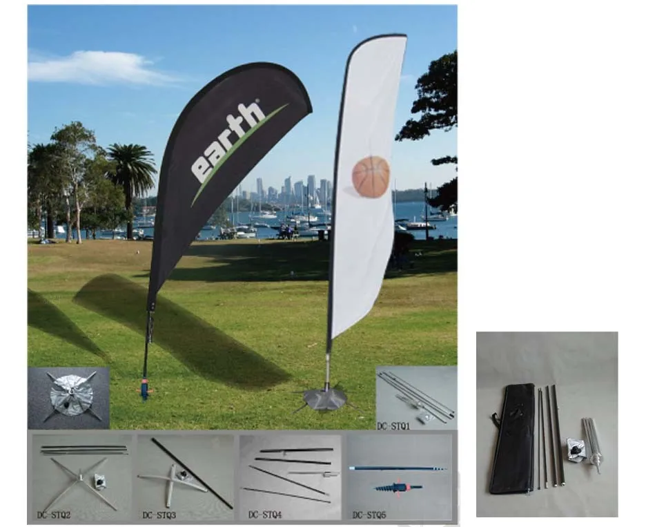 Top quality 110g knitted promotional custom banner flying banner