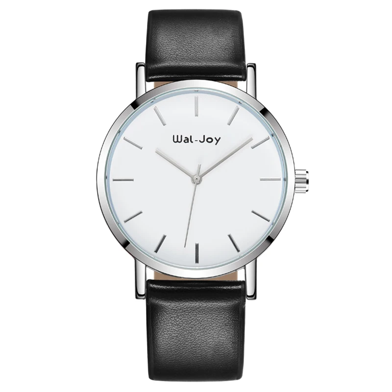WJ-6494 Custom Own Brand Luxury Fashion Genuine Leather Watch OEM Men Simple Classical Wristwatch